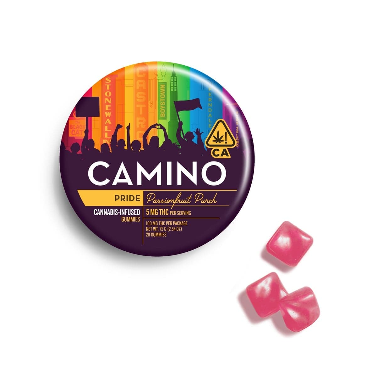 Camino - Kiva Passionfruit Punch Gummies - 100 mg Edibles cannabis