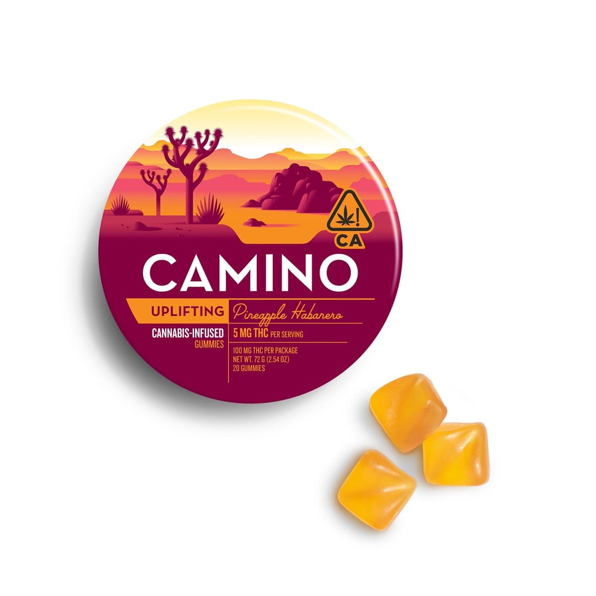 Camino - Kiva Pineapple Habanero Gummies - 100 mg Edibles cannabis