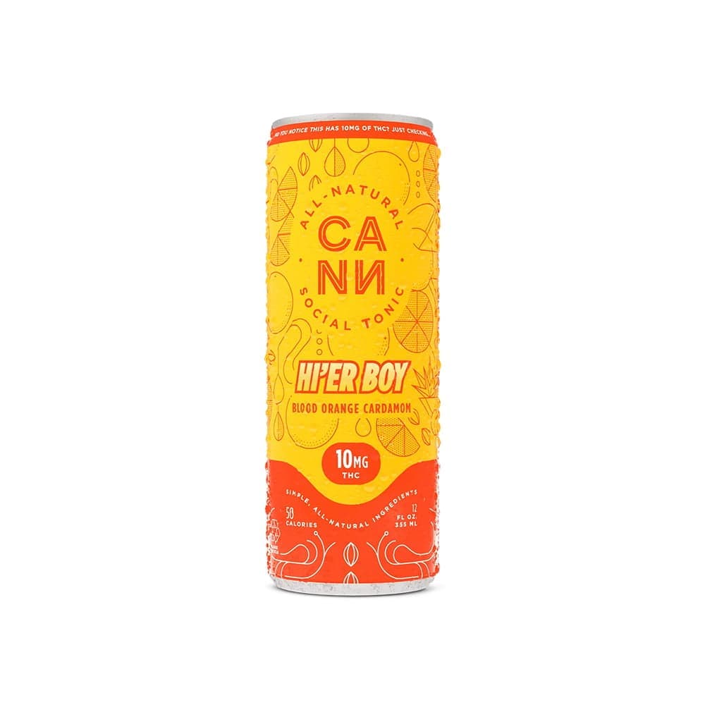 CANN Beverages Blood Orange Cardamom Cann Beverage Hi'er Boys - 4 Pack 12 oz Beverages cannabis