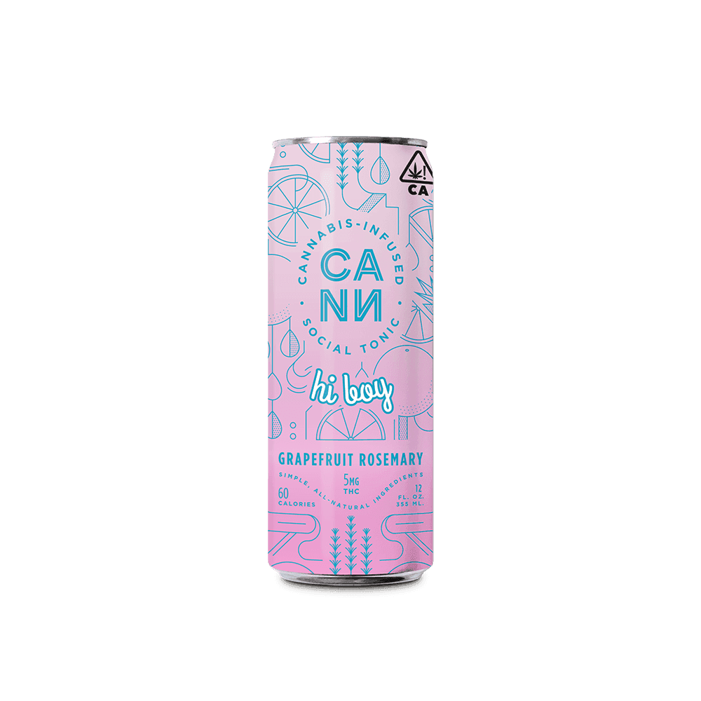 CANN Beverages Grapefruit Rosemary Hi Boys bys - 4 Pack 12 oz Beverages cannabis