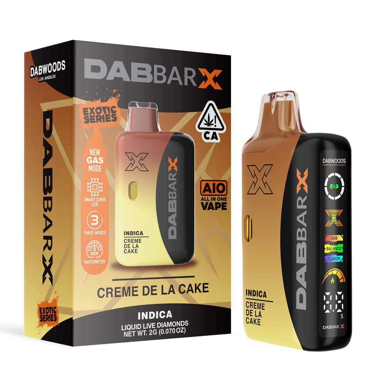Dabwoods Premium Cannabis Creme de la Cake All In One Exotic Series LD Dabwoods - 1 Gram Vape Carts cannabis