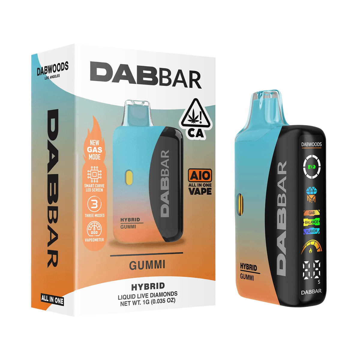 Dabwoods Premium Cannabis Gummi All In One Liquid Diamond Dabwoods - 1 Gram Vape Carts cannabis
