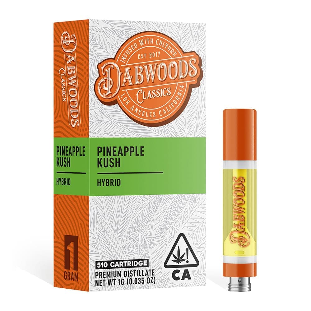Dabwoods Premium Cannabis Pineapple Kush Dabwood Cart - 1 Gram Vape Carts cannabis