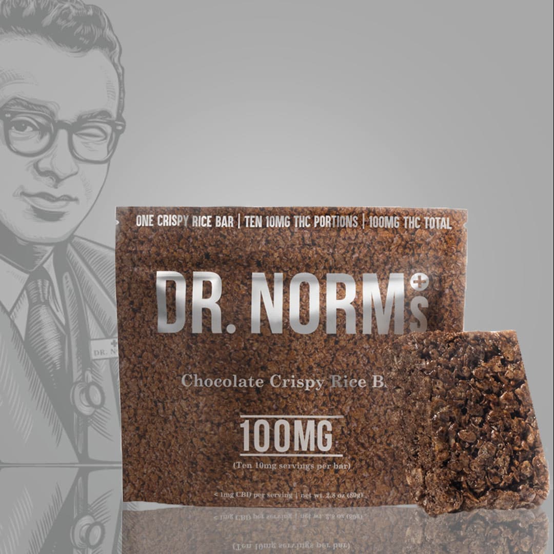 Dr. Norm's Chocolate Crispy Rice Bar Crispy Rice Bar - 100 mg Edibles cannabis