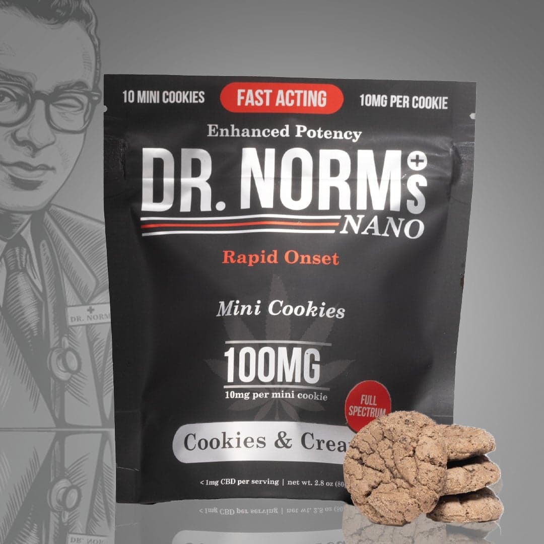 Cookies & Cream NANO Edibles by Dr. Norm's, $18.00