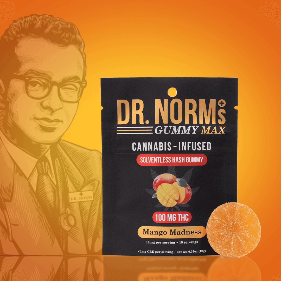 Dr. Norm's Mango Madness MAX Gummy - 100 mg Edibles cannabis
