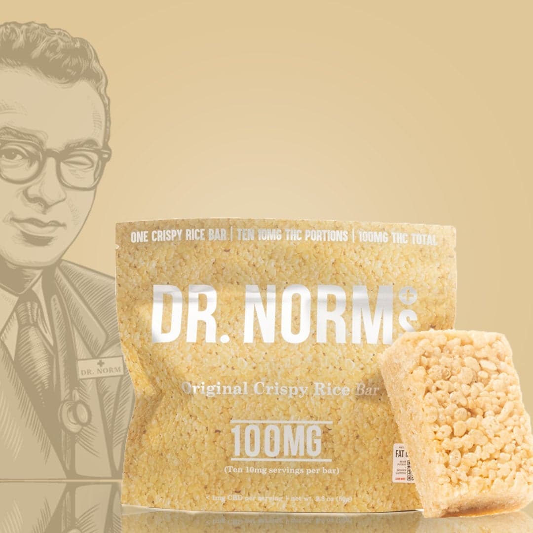 Dr. Norm's Original Crispy Rice Bar Crispy Rice Bar - 100 mg Edibles cannabis