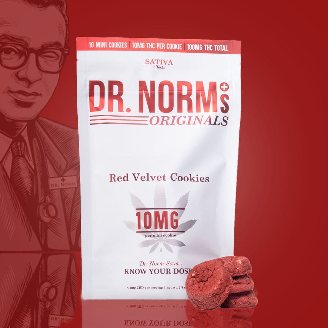 Red Velvet Sativa Edibles by Dr. Norm's, $16.00