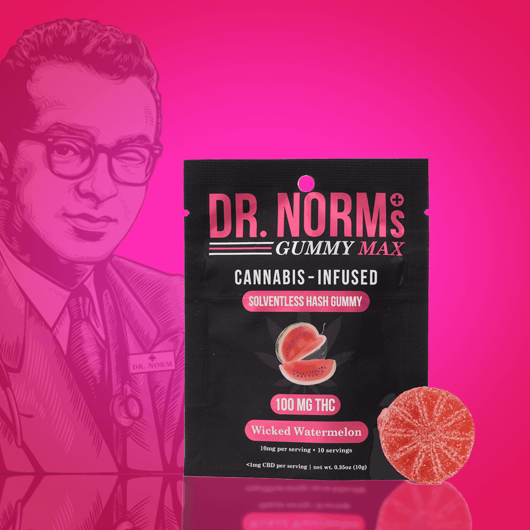 Dr. Norm's Wicked Watermelon MAX Gummy - 100 mg Edibles cannabis