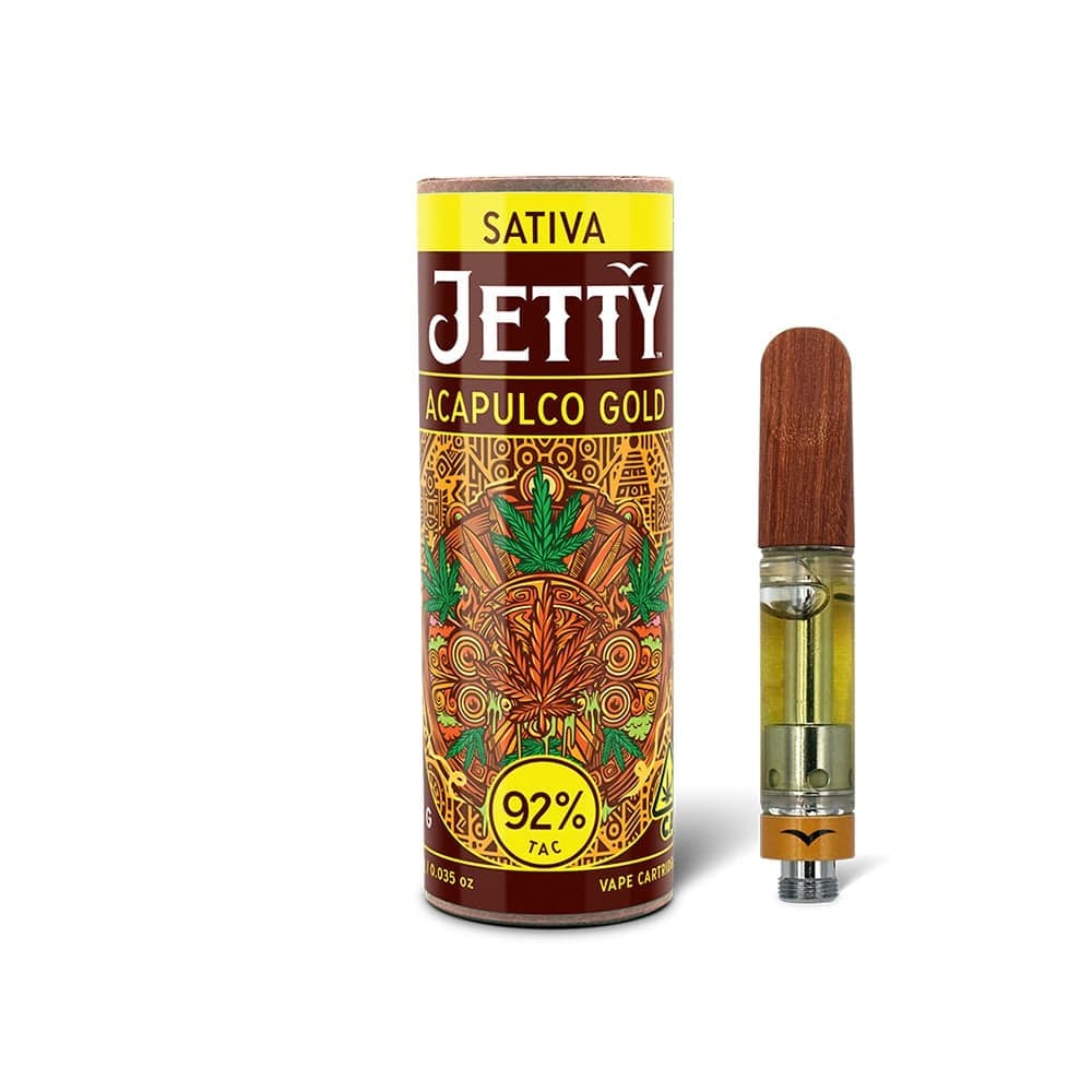Jetty Extracts Acapulco Gold Sativa Jetty Vapes - 1 Gram Vape Carts cannabis