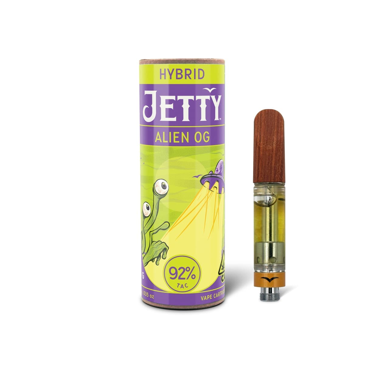 Jetty Extracts Alien OG Hybrid Jetty Vapes - 1 Gram Vape Carts cannabis