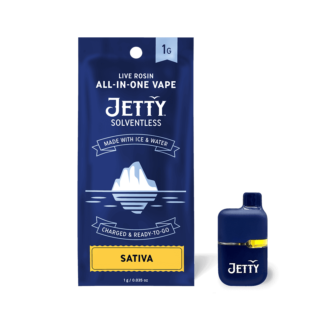 Jetty Extracts Casablanca Peach AIO Solventless - 1 Gram Vape Carts cannabis