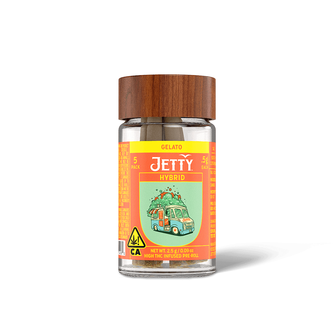Jetty Extracts moonbow x Gelato Solv Jetty Infused Prerolls - 5 Pack 2.5 Grams Pre-Rolls cannabis