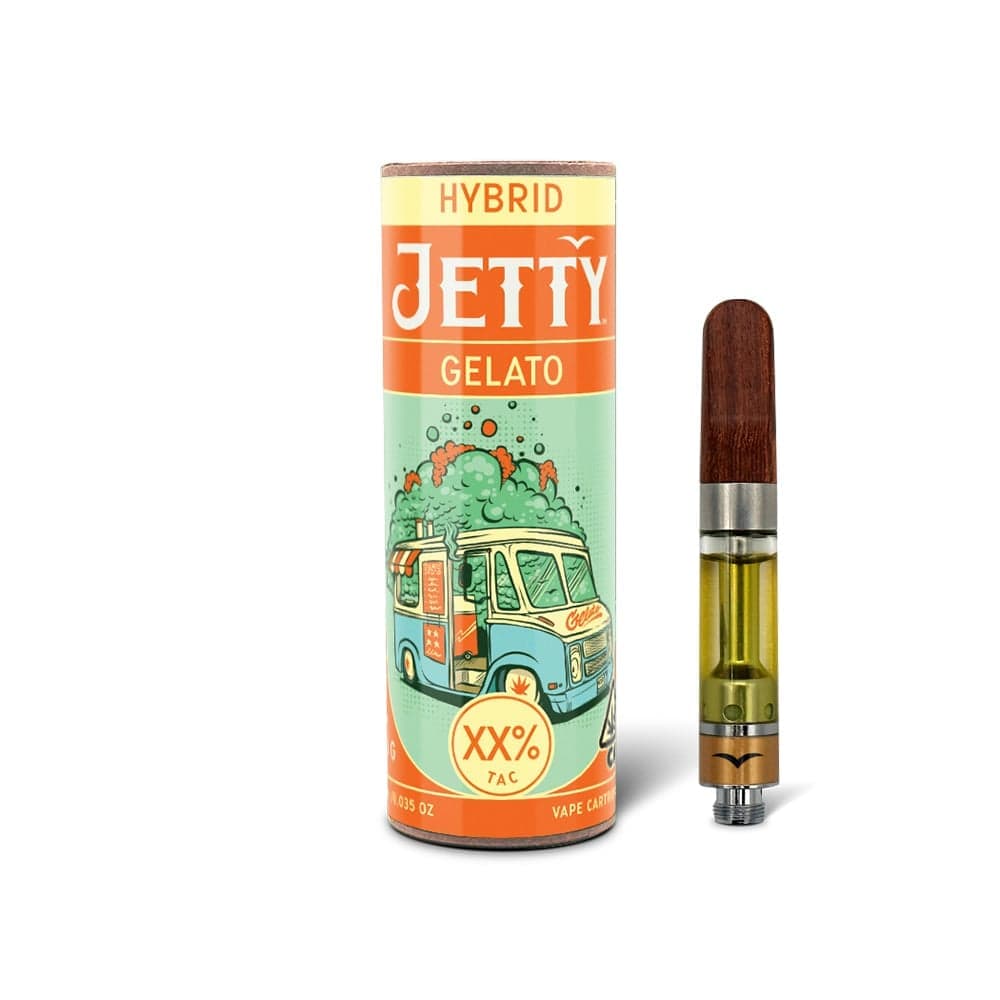 Jetty Extracts Gelato Hybrid Jetty Vapes - 1 Gram Vape Carts cannabis