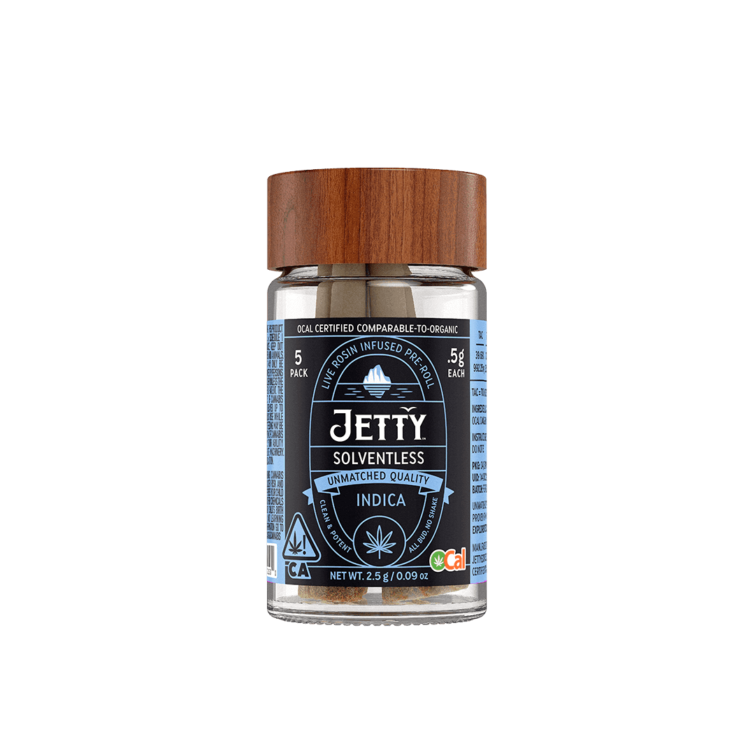 Jetty Extracts GMO x Crumpets Solventless Jetty Infused Prerolls - 5 Pack 2.5 Grams Pre-Rolls cannabis
