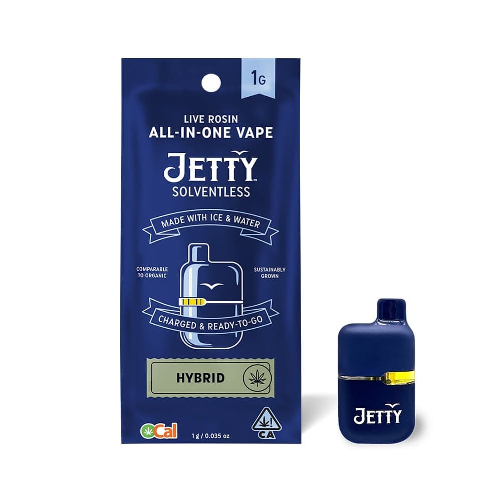 Jetty Extracts Nam Wah AIO Solventless - 1 Gram Vape Carts cannabis