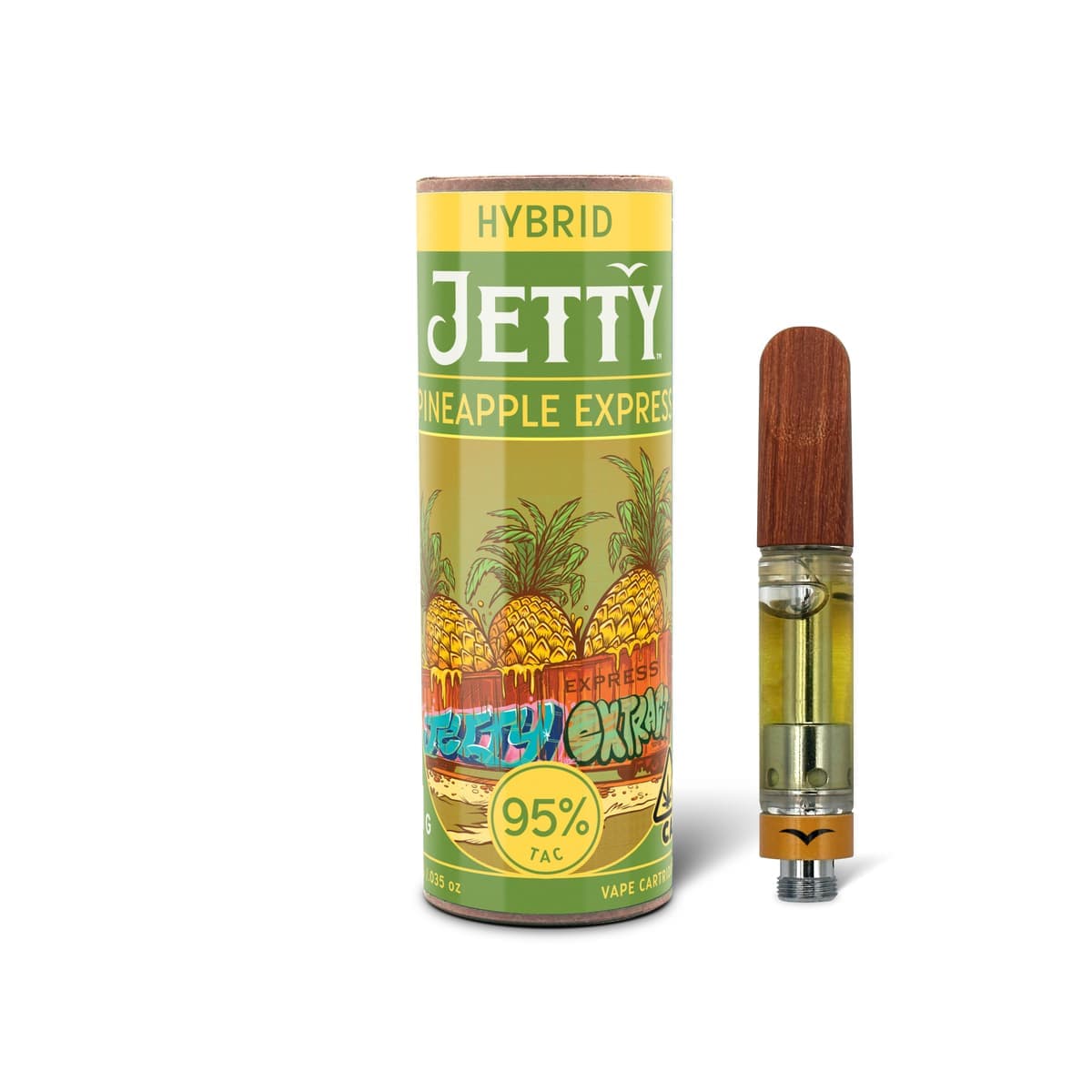 Jetty Extracts Pineapple Express Hybrid Jetty Vapes - 1 Gram Vape Carts cannabis