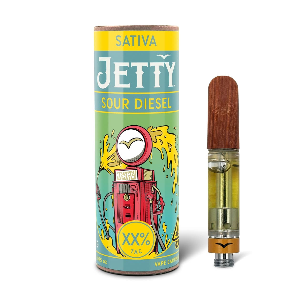 Jetty Extracts Sour Diesel Solventless Jetty Vapes Cart - 1 Gram Vape Carts cannabis