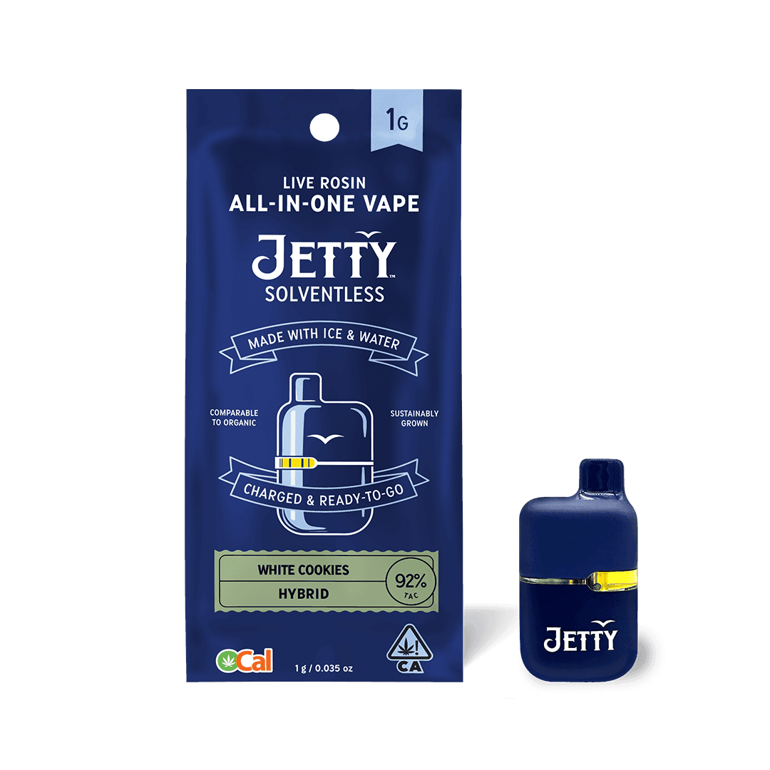 Jetty Extracts White Cookies LR AIO Mini Tank - 1 Gram Vape Carts cannabis