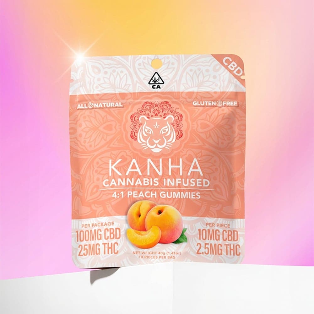 CBD Peach Edibles by Kanha, $20.00