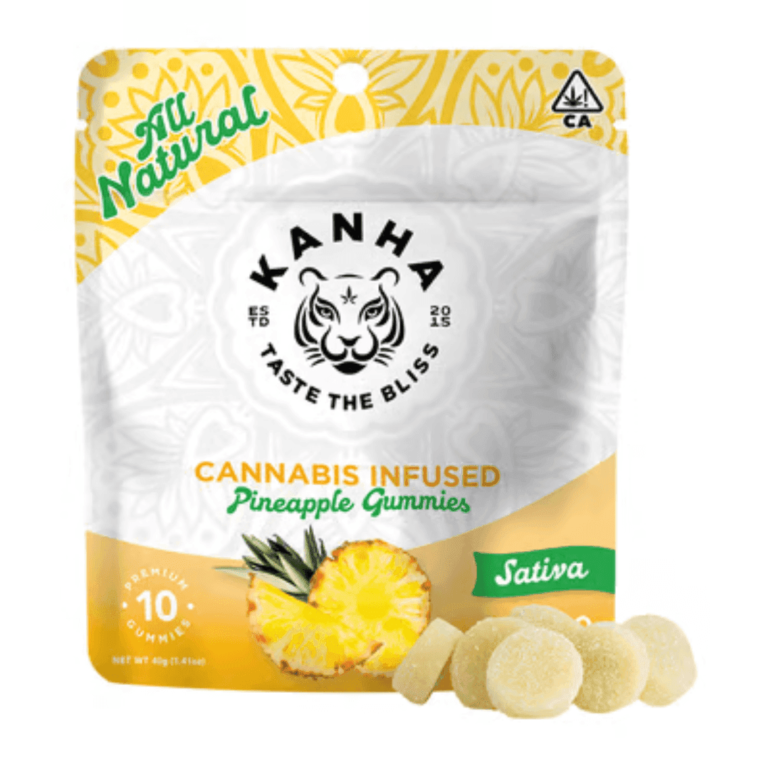 Kanha Pineapple Gummies - 100 mg Edibles cannabis
