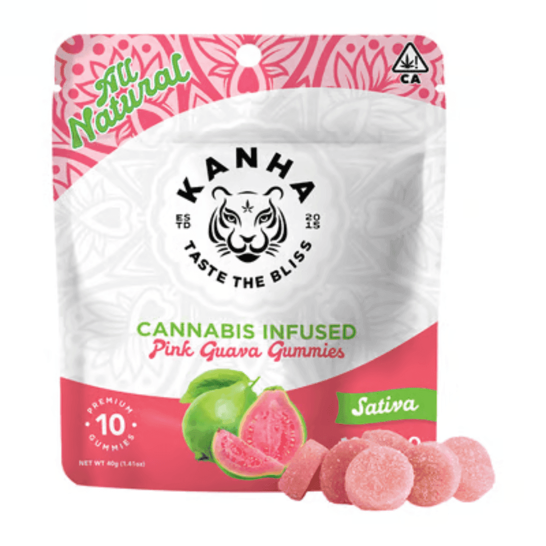 Kanha Pink Guava Gummies - 100 mg Edibles cannabis