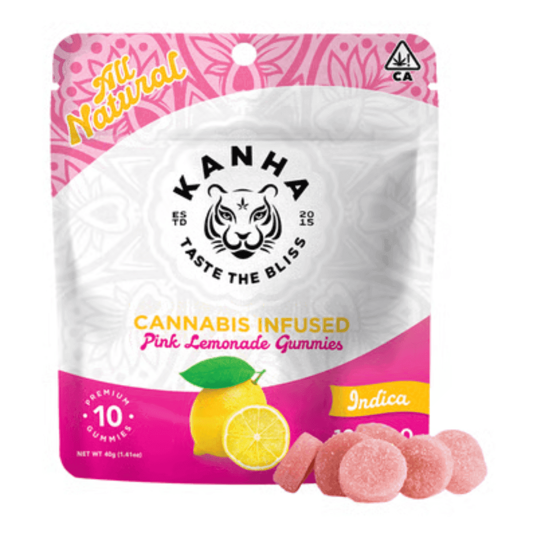 Kanha Pink Lemonade Gummies - 100 mg Edibles cannabis