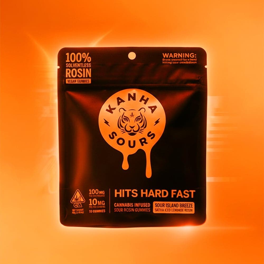 Kanha Sour Island Breeze Nano Rosin Edibles - 100 mg Edibles cannabis