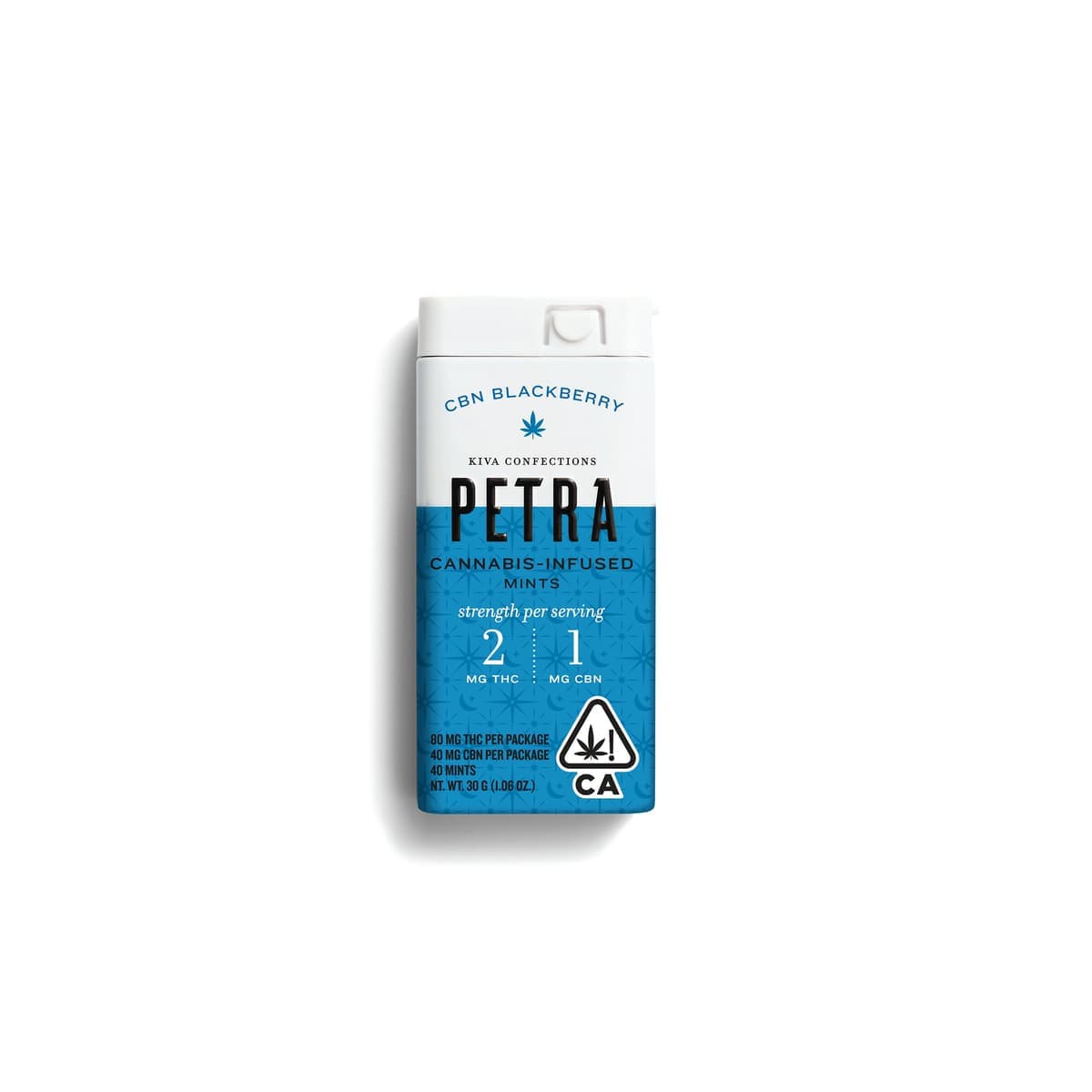 Kiva 2:1 Blackberry CBN Petra Mints Edibles cannabis