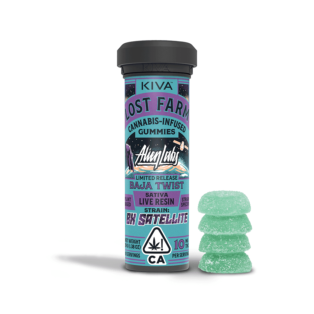 Kiva Baja Twist BK Satellite Lost Farm Gummies - 100 mg Edibles cannabis