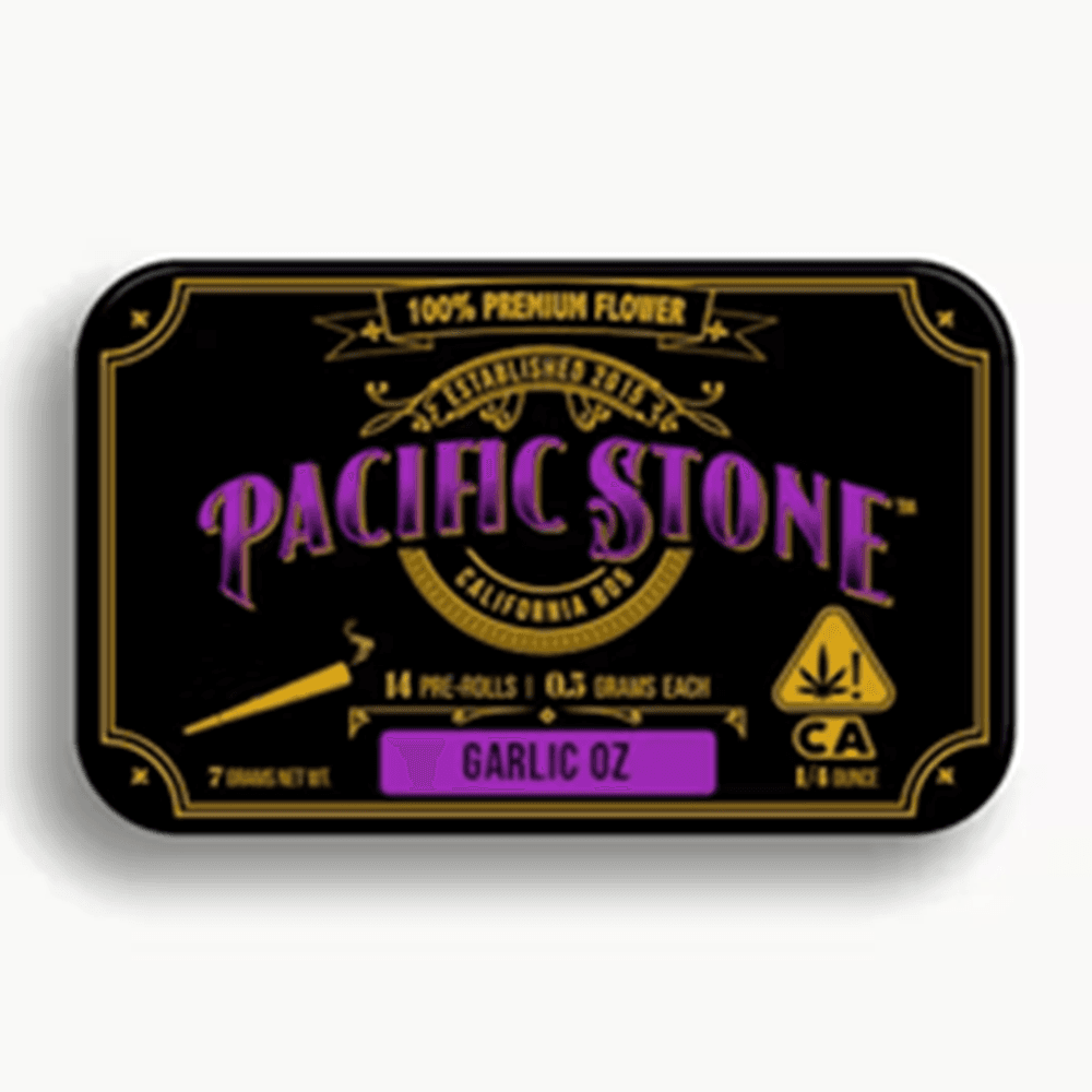 Pacific Stone Garlic OZ Prerolls - 14 Pack 7 Grams Pre-Rolls cannabis