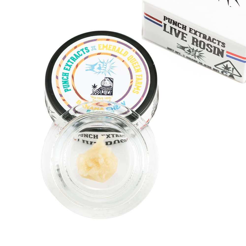 Punch Extracts Banana Chew v2 T1 Live Rosin Concentrate - 1 Gram Concentrates cannabis