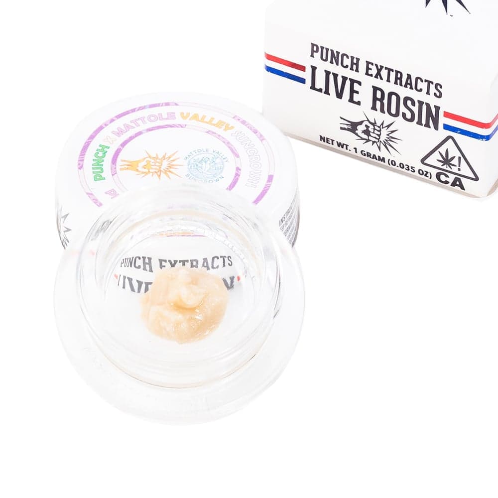 Punch Extracts Purplez by Mattole T1 Live Rosin Concentrate - 1 Gram Concentrates cannabis