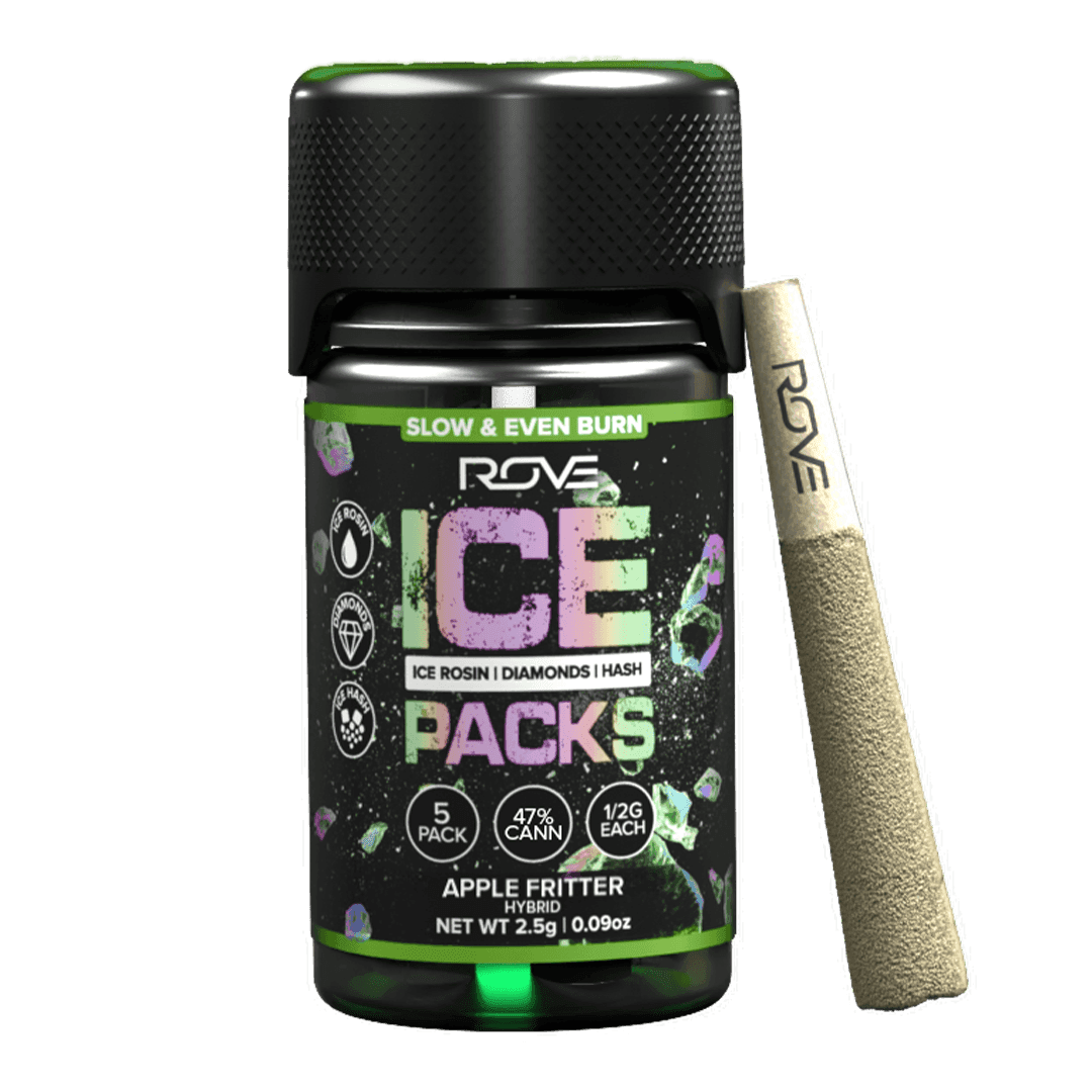ROVE Apple Fritter Ice Packs Prerolls - 5 Pack 2.5 Grams Pre-Rolls cannabis
