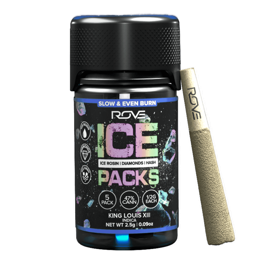 ROVE King Louis Ice Packs Prerolls - 5 Pack 2.5 Grams Pre-Rolls cannabis