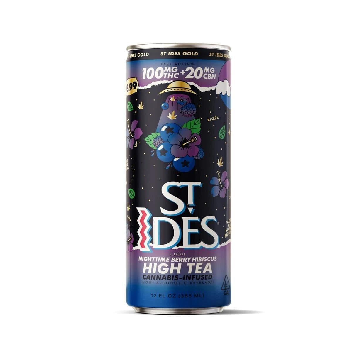 CBN Nighttime Berry Hibiscus Beverages by St. Ides, $9.00