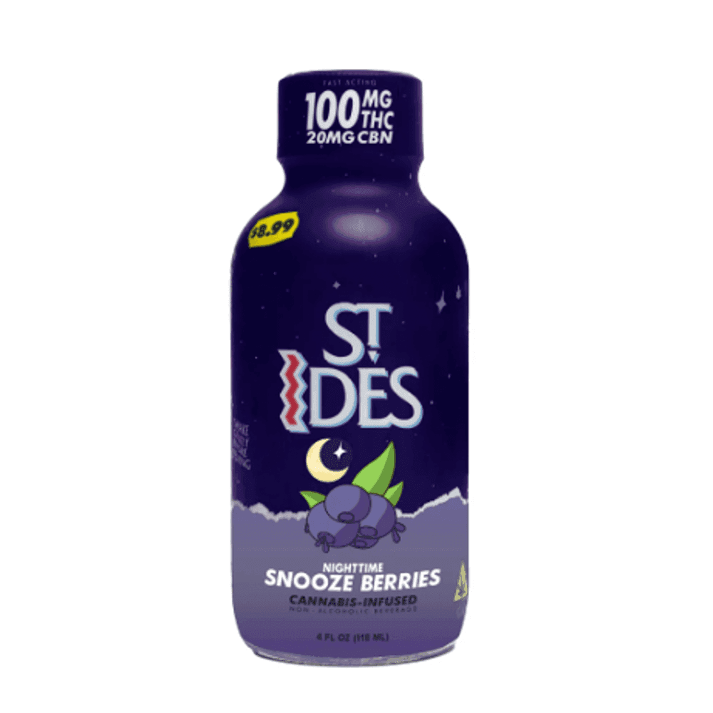 St. Ides Snooze Berries 4oz Shot Beverage - 100 mg Beverages cannabis