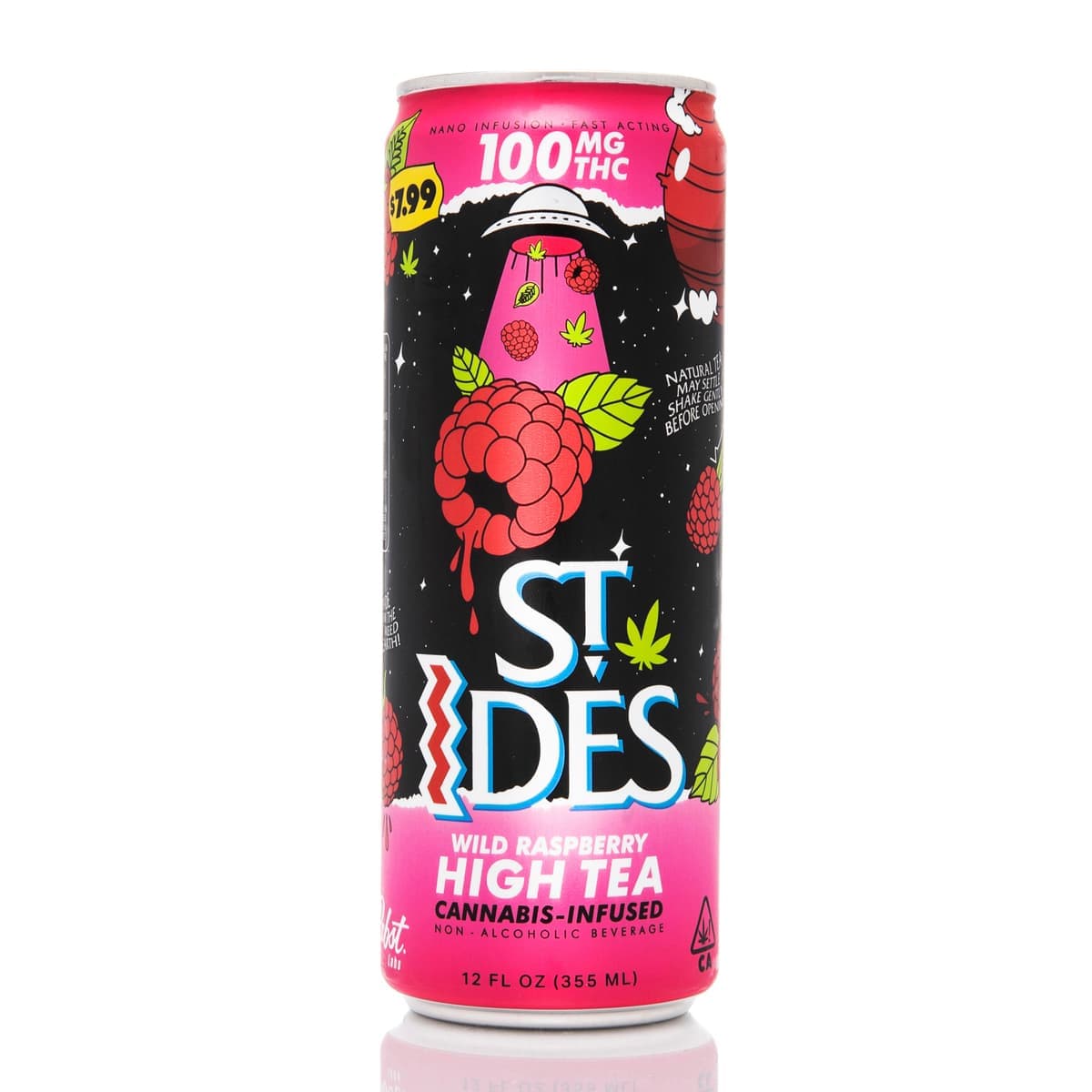 St. Ides Wild Raspberry High Tea St Ides - 100 mg Beverages cannabis