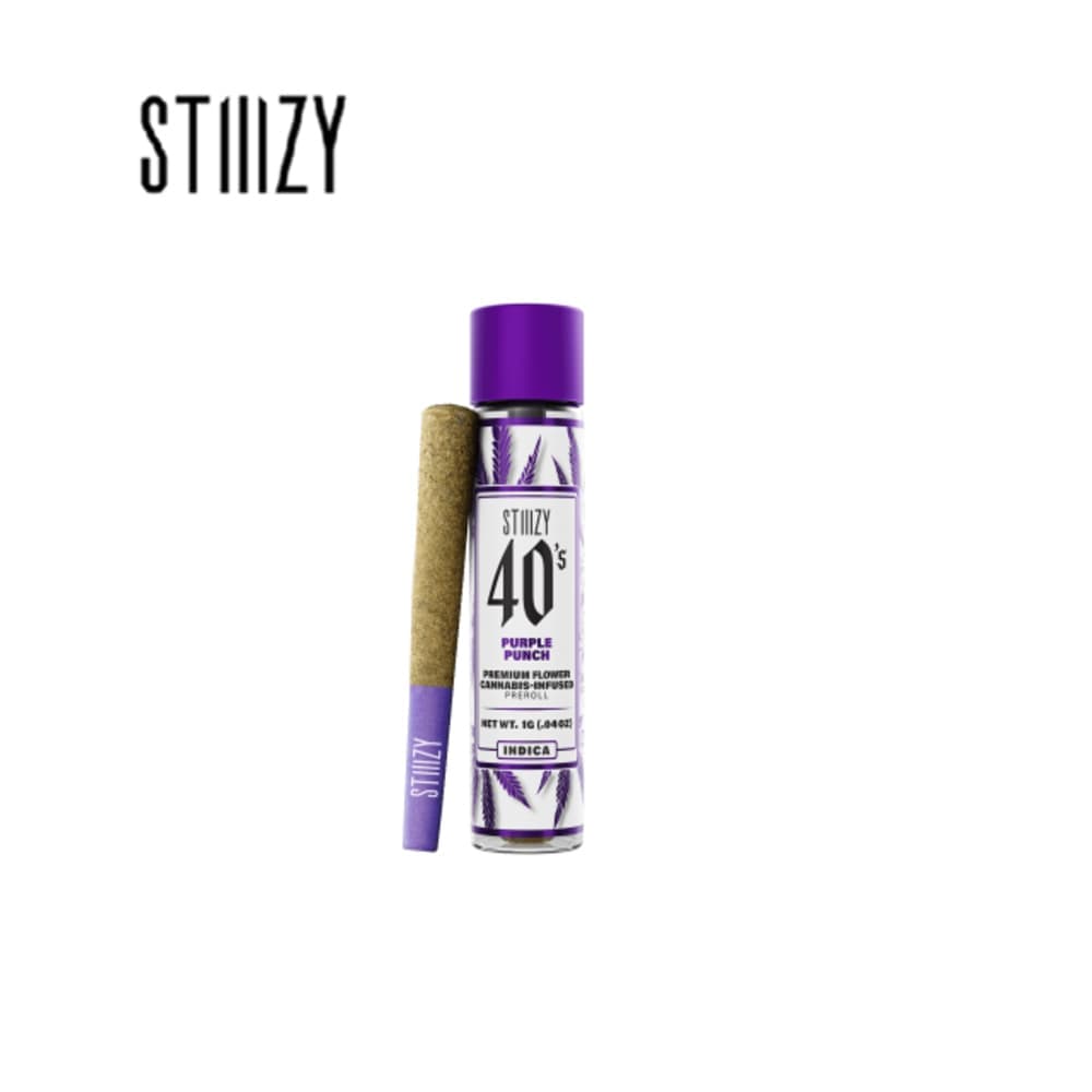 Stiiizy Purple Punch 40s Infused Prerolls - 5 Pack 2.5 Grams Pre-Rolls cannabis