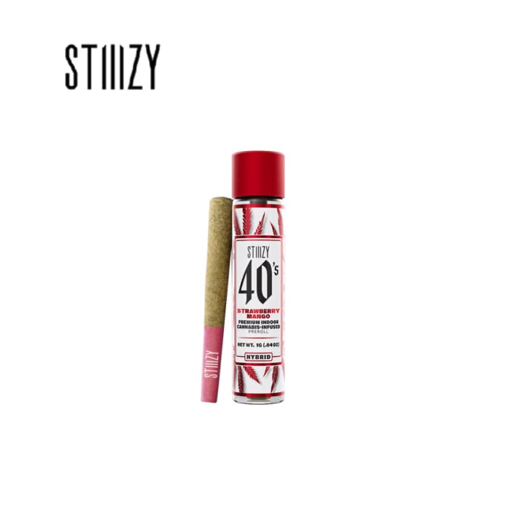 Stiiizy Strawberry Mango 40s Infused Prerolls - 5 Pack 2.5 Grams Pre-Rolls cannabis