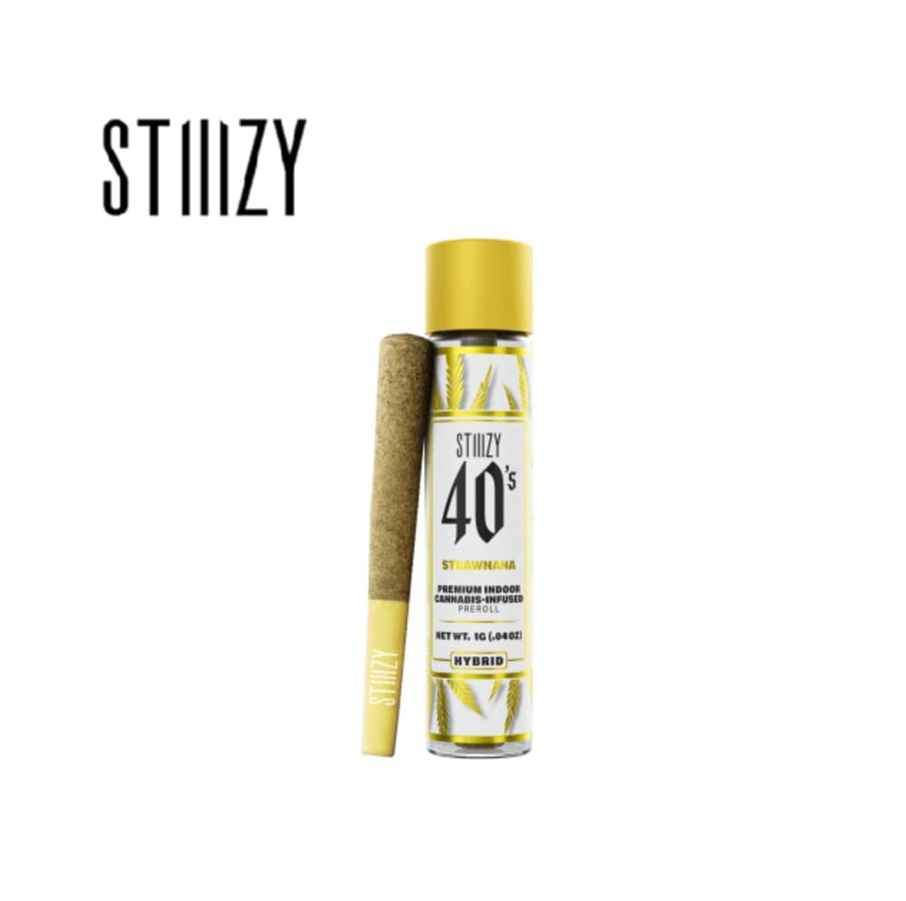 Stiiizy Strawnana Infused Blunts - 5 Pack 2.5 Grams Pre-Rolls cannabis