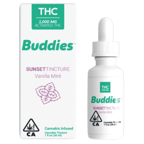Sunset 1:1:1 CBN Tincture by Buddies, $50.00