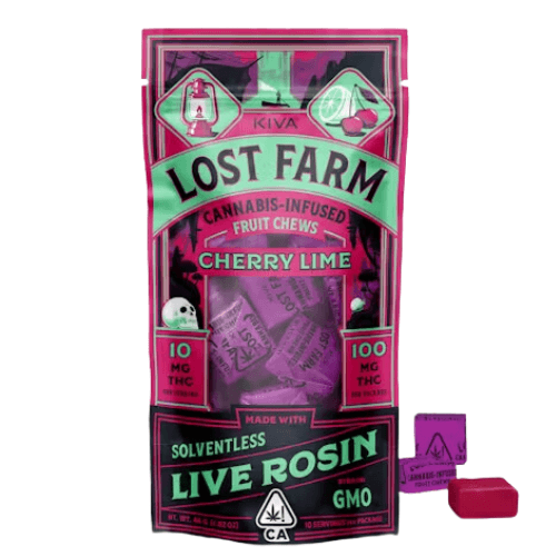 Cherry Lime GMO Rosin Edibles by Lost Farms - Kiva, $19.00