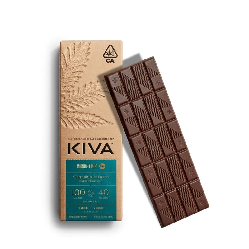 Midnight Mint CBN Edibles by Kiva, $24.00