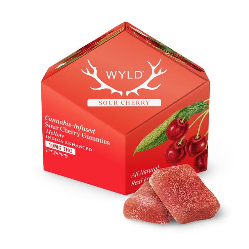 Cherry Sour Edibles by Wyld, $18.00