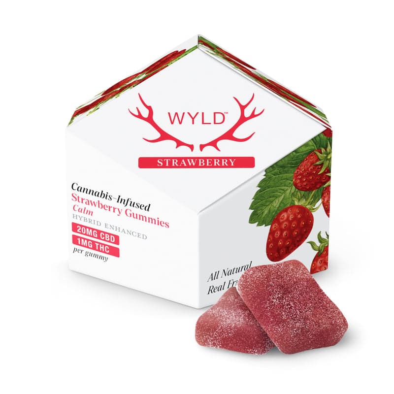 Strawberry CBD Edibles by Wyld, $21.00