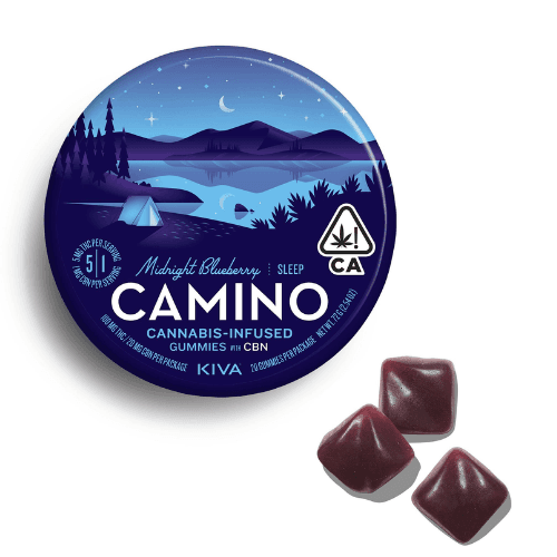 5:1 Sleep Midnight Blueberry CBN Edibles by Camino - Kiva, $19.00