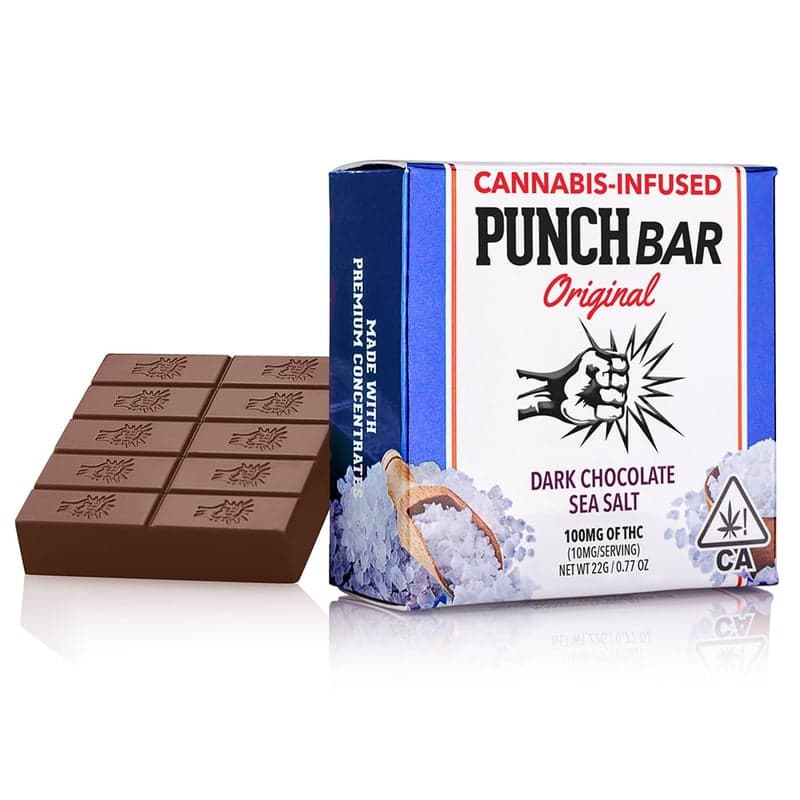 Punch Extracts Sea Salt Dark Chocolate PunchBar Solventless Edible - 100 mg Edibles cannabis
