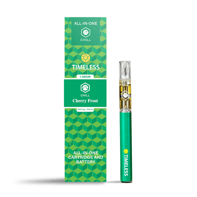 Cherry Frost Vape Carts by Timeless, $45.00