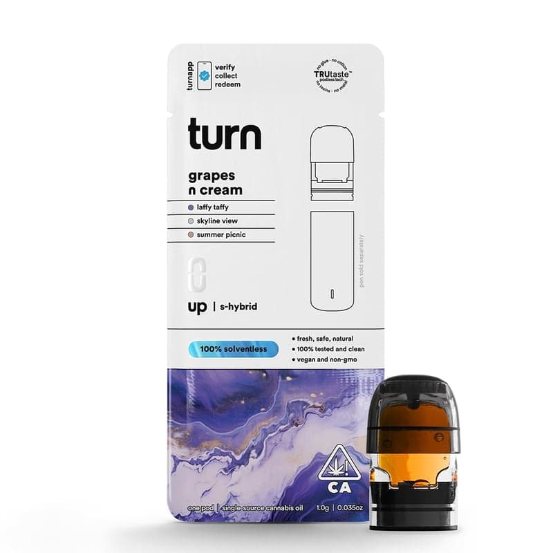 Turn Vapes Thunder Down Botanical Turn Pod Vape - 1 Gram Vape Carts cannabis
